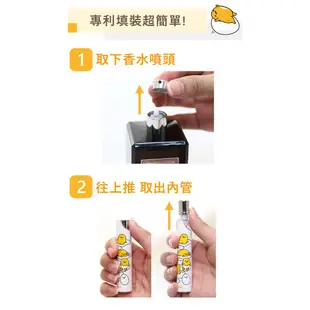 【蛋黃哥 X Caseti】懶得划船 蛋黃哥香水分裝瓶 旅行攜帶瓶 香水瓶 噴瓶 壓瓶 空瓶 分裝瓶推薦