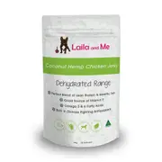 Laila & Me Dehydrated Coco and Hemp Chicken Jerky Dog Treats 200g