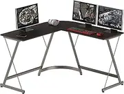 SHW L-Shaped Computer Corner Desk, Espresso