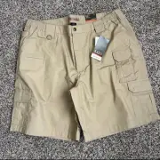 5.11 Tactical Shorts Mens 42 Taclite Pro 511 Beige Ripstop Teflon Repel New NWT