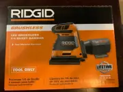 1/4 SHEET SANDER Ridgid 18V brushless NEW! tool only R86064B