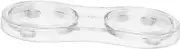 CLISPEED Acrylic Tray Mill Base Transparent Non- Design Grinding Versatile Use As Candle Holder Key Tray Kitchen Accessory for Home Entertaining