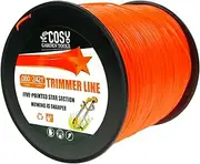 COSY GARDEN TOOLS CGT String Trimmer Line, Commercial Grade Orange Pentagon Weed Eater String, Premium Nylon Universal