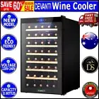 Devanti Wine Cooler Compressor Fridge Cellar Chiller Storage 51 Bottle Black New
