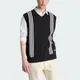 Adidas Hack Knt Vest HZ0713 男 針織 背心 亞洲版 運動 休閒 V領 棉質 毛衣 黑白