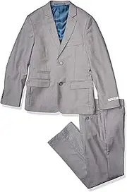 [Isaac Mizrahi] Boys 2-Piece Slim Cut Wool Blend Suit-Husky Sizes