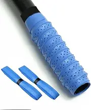 2 Grips Tennis Racket Grip Tape - Precut and Dry Feel Tennis Grip - Tennis Overgrip Grip Tape Tennis Racket - Wrap Your Racquet for High Performance (Blue)