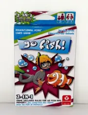 Go Fish Education Kids Card Game 2-In-1 New In Pack - New Sealed!