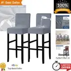 Elegant Floral Waterproof Bar Stool Covers Set - Slipcovers for High Backs