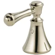 Delta H297 Cassidy Set of Two Lever Handles for Bathroom Faucet - Nickel