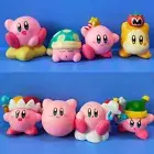 8Pcs Kirby Cute Cartoon Pink Kirby Mini Figure PVC Anime Action Figure Toy Gift