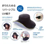 日本雙面抗UV防曬遮陽帽(條紋)