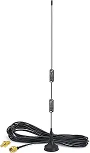 Bingfu Dual Band 978MHz 1090MHz 7dBi Magnetic Base SMA Male MCX Aerial Antenna for Aviation Dual Band 978MHz 1090MHz ADS-B Receiver RTL SDR Software Defined Radio USB Stick Dongle Tuner Receiver