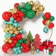 153pcs Christmas Balloons Arch Garland Kit, Different Sizes 18 12 10 5inch Re...