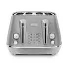 DeLonghi Distinta Perla 4 Slice Toaster Silver CTIN4003S