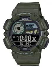 Casio Illuminator Digital Alarm Fishing Mode Moon Data WS-1500H-3BV Mens Watch