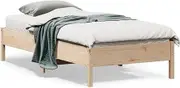 Bed Furniture Bed Frame Without Mattress 90x190 cm Solid Wood Pine