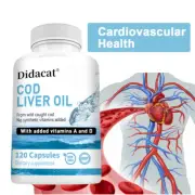 Cod Liver Oil Capsules Supports Immunity, Metabolism And Nervous System Health