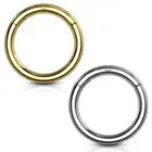 14 Karat Solid Gold Hinged Ring Fit almost every piercing good for Nose Ear More