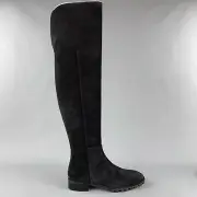 STUART WEITZMAN Amber Size 10 Black Suede Knee High Boots
