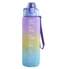 BPA Free Plastic Stylish Water Bottle With Time Markings Leak Proof 1 Litre
