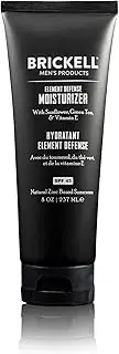 Brickell Mens's Element Defense Moisturizer with SPF45 for Men, Natural & Organic, Zinc SPF45 Sunscreen, Hydrates and Protects Skin Against UVA/UVB Rays, 8 Ounce, Unscented
