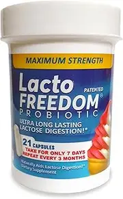 Lactose Intolerance Pills– Patented Lactase Enzyme Supplement – Provides Long Term Relief from Cramps, Gas, Bloating & Diarrhea Guaranteed – 7 Days Dosing Allows Healthy Dairy Digest