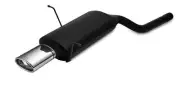 muffler for BMW E46 4 cyl. Coupe 316i 77kW 85kW 1999-2005 Single Tip 120x80mm