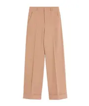 Valentino Turn-Up Hem Tailored Trousers IT52,IT50,IT56,IT44,IT54,IT48,IT46 Nude
