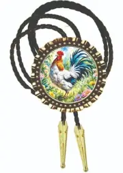 Just a Rooster Chicken Art Bolo Tie Men's Accessory Neckties Men Wear