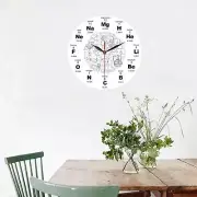 Modern Science Wall Clock Silent Housewarming Gift 30cm/11.81" Decorative Clock