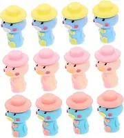 HOODANCOS Cute Cartoon Design Animal Pen Set Pencil Extender for Boys and Girls School Pencil Lengthener Pen Holder Lengthener