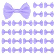 60-Pack Mini Craft Ribbon Bow 1.5x1 Inch for Craft DIY[Purple]