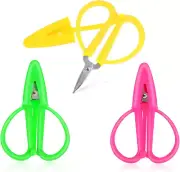 3 PCS Mini Scissors, Portable Travel Scissors Colorful Tiny Crochet Scissors Sma