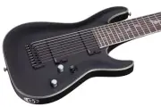 Schecter Damien Platinum-9 Satin Black Electric Guitar