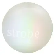 Orbee-Tuff Green Fetch Ball Medium Glow in The Dark Strobe (LED Light-up Ball)