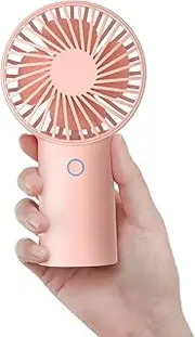 JISULIFE Handheld Fan with 20 Hours of Cooling, 4000mAh Battery, USB Rechargeable Portable Fan for Travel, Makeup, Concerts & Commute – Stay Cool Everywhere (Pink)