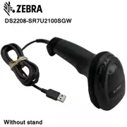 ZEBRA DS2208-SR7U2100SGW USB 1D/2D Barcode Scanner Kit Without Stand Black