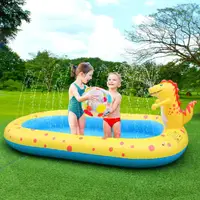 在飛比找樂天市場購物網優惠-充氣泳池 夏季戶外戲水玩具 充氣恐龍噴水池兒童庭院娛樂灑水水