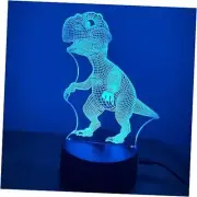 3D LED Night Light Illusion Lamp Bedroom Decorative Nightlight Unique Dinosaur