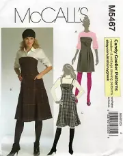 McCall's M5467 Strapless & Spaghetti Strap Jumpers w Pleats, Pockets Sz 10-18 UC