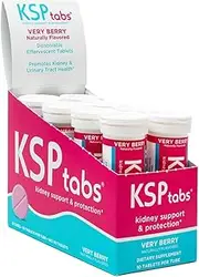 All Natural Hydration & Kidney Health Supplement to Combat Calcium Oxalate Crystal Formation, Very Berry-80 Tablets