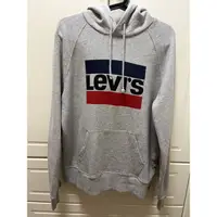 在飛比找蝦皮購物優惠-Levi’s 百搭灰色連帽上衣 M號