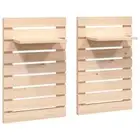 2x Floating Shelf DIY Wall Side Table Display Storage Bedside Shelves Wood Pine