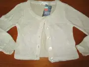 Girls Pumpkin Patch pearly cropped cardigan Size 5 Honey