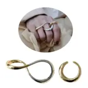 2Pcs Mobius Rings Jewelry Set Geometric Rings Accessories