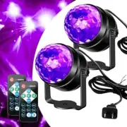 UV Black Lights for Glow Party 6W Disco Ball Remote Control DJ Stage Lights 7...