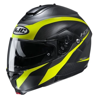 Hjc C91 Taly Helmet (Small, Semi-Flat Hi-Viz Yellow (MC-3HSF))