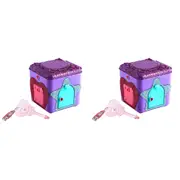2PK FunLockets Jewellery Mystery Box Surprise Toy Assorted Kids Jewelry Set 5y+