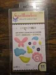 Spellbinders S4-361 Shapeabilities Whimsy Etched/Wafer Thin Dies Set of 11 Dies